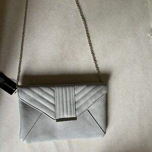 Inc faux leather evening bag